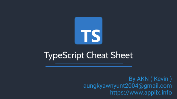 TypeScript Cheat Sheet