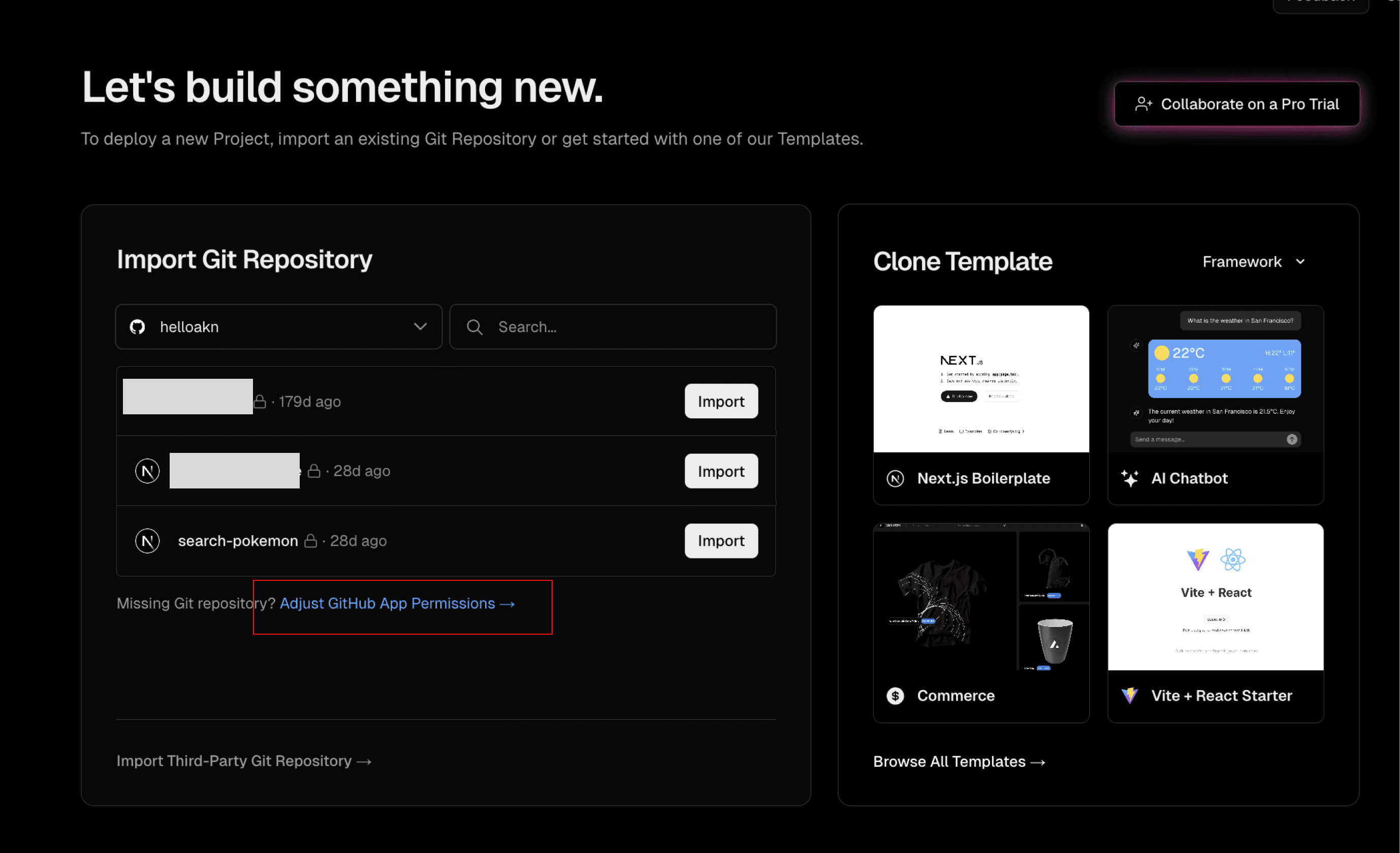 Step 4: Adjust Github App Permission