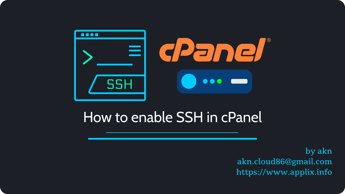 How to enable SSH in cPanel
